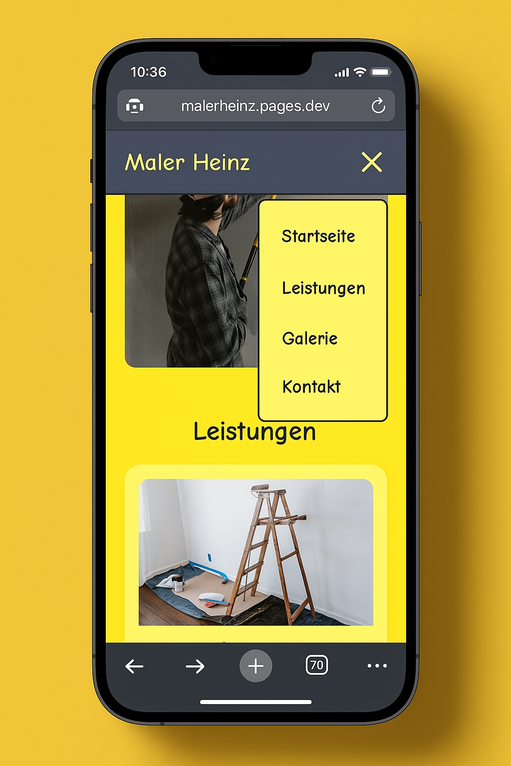 Webseite Preview